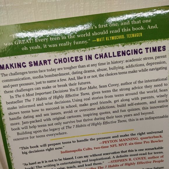 Sean Covey - 6 Most Important Decisions You'll Ever Make : Guide for Teens -‎ PB - Picture 8 of 11